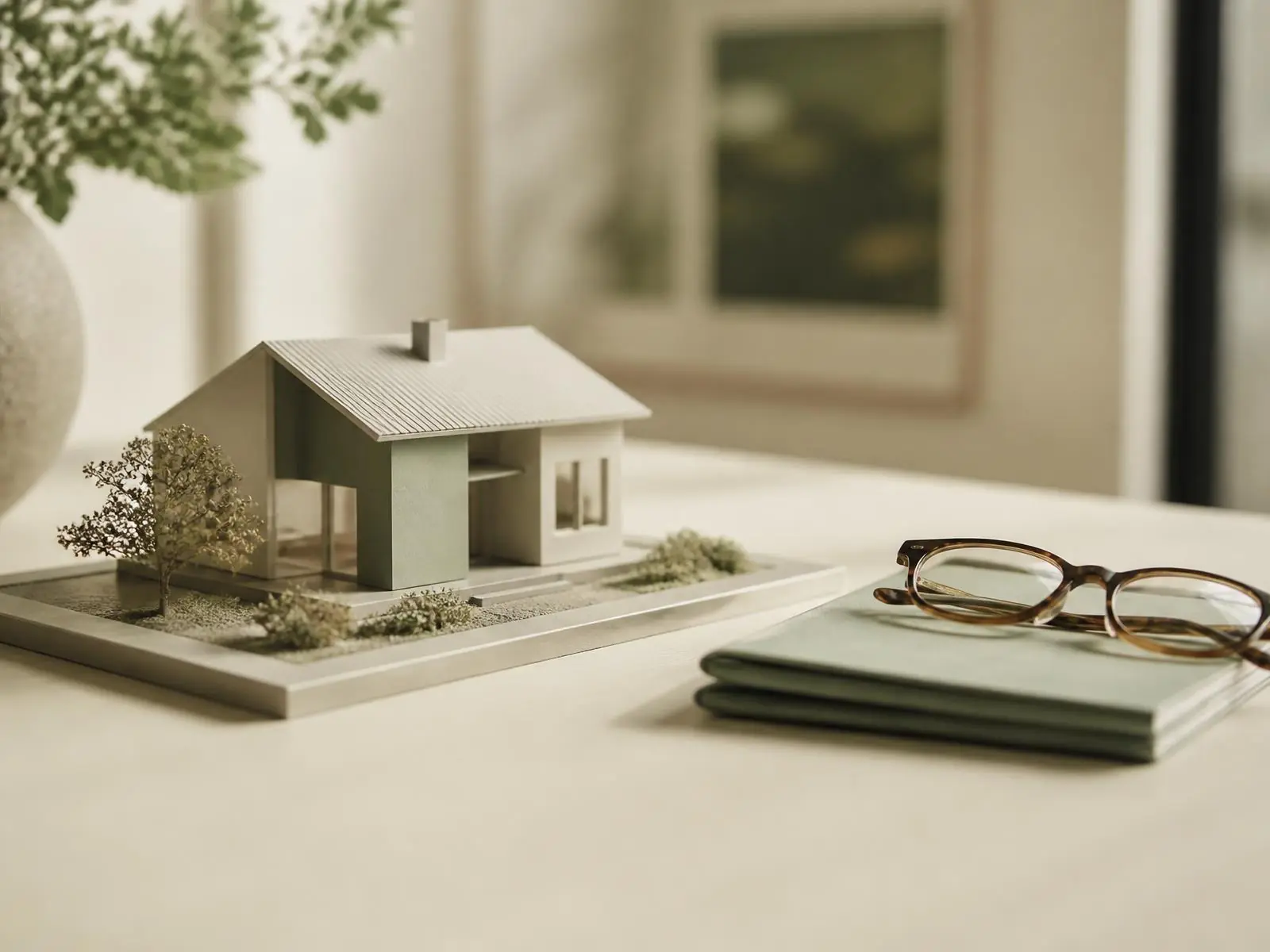 Calculadora y documentos hipotecarios junto a las llaves de una vivienda